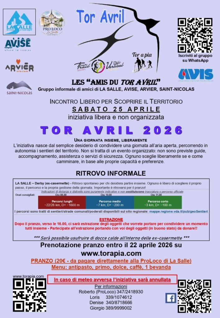 Tor Avril 2026